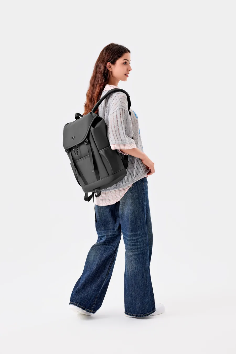 A model wearing a MaH bag from the spring/summer 2026 collection