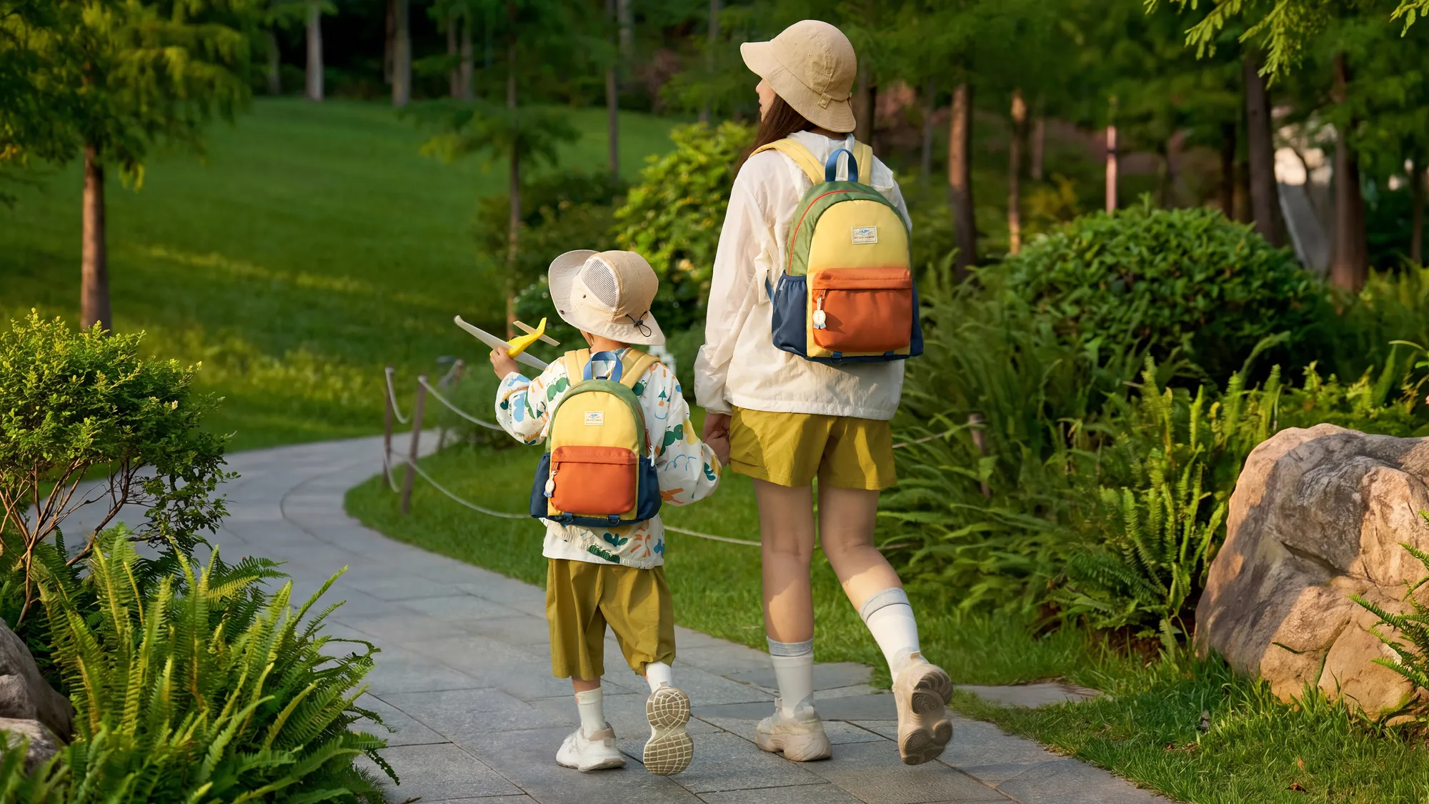 A family day out with Mr.ace Homme Kids backpacks