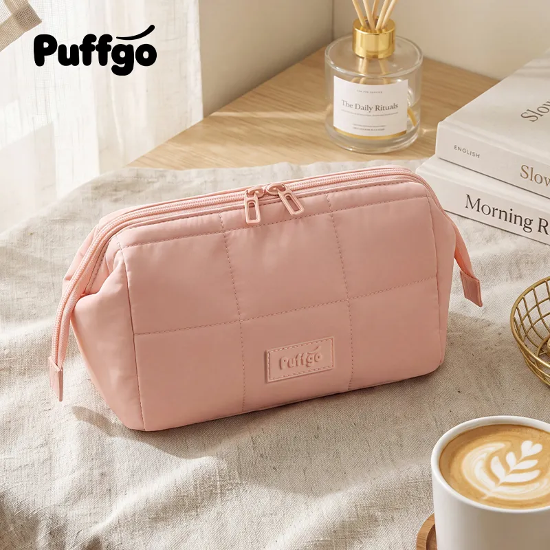 Quilted pouch, blush